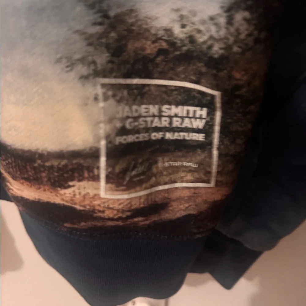 JADEN SMITH + G-STAR RAW FORCES OF NATURE HOODIE WATERFALLS SWEATSHIRT Large - Picture 4 of 5
